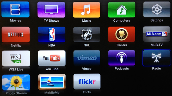 Apple TV Home Screen Apple TV Home Screen