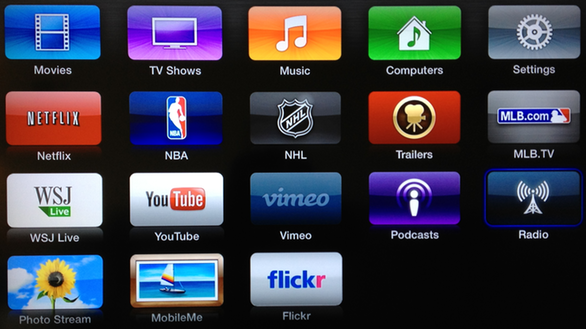 Apple TV Home Screen