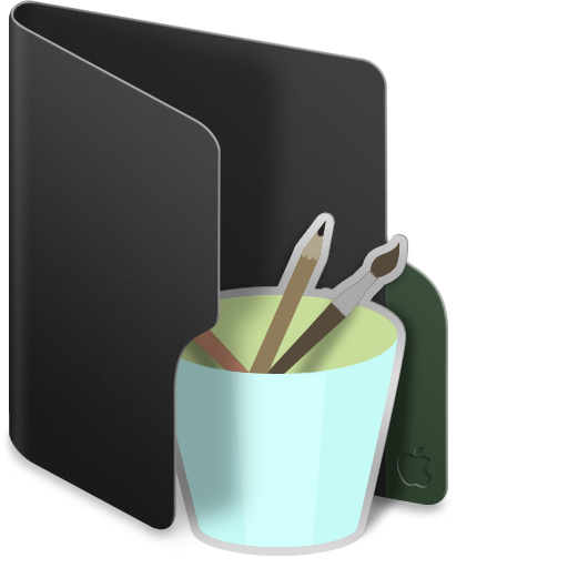 Black Mac Folder Icon