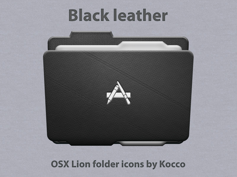 Black Mac Folder Icon