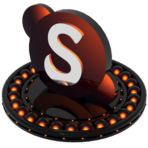 Black Skype Icon