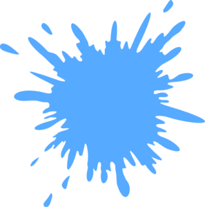 Blue Water Splash Clip Art