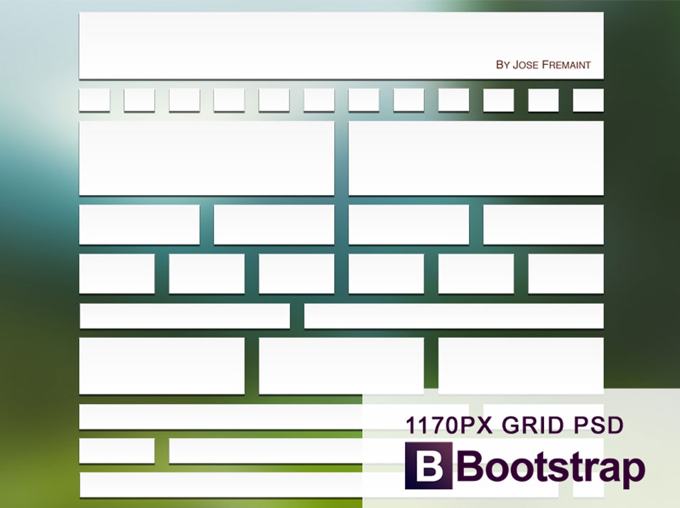 Bootstrap PSD Grid Template