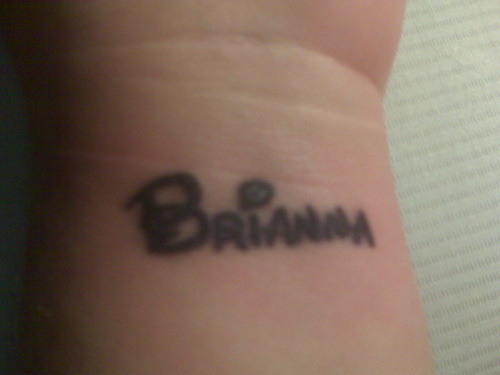 Brianna Name Tattoo