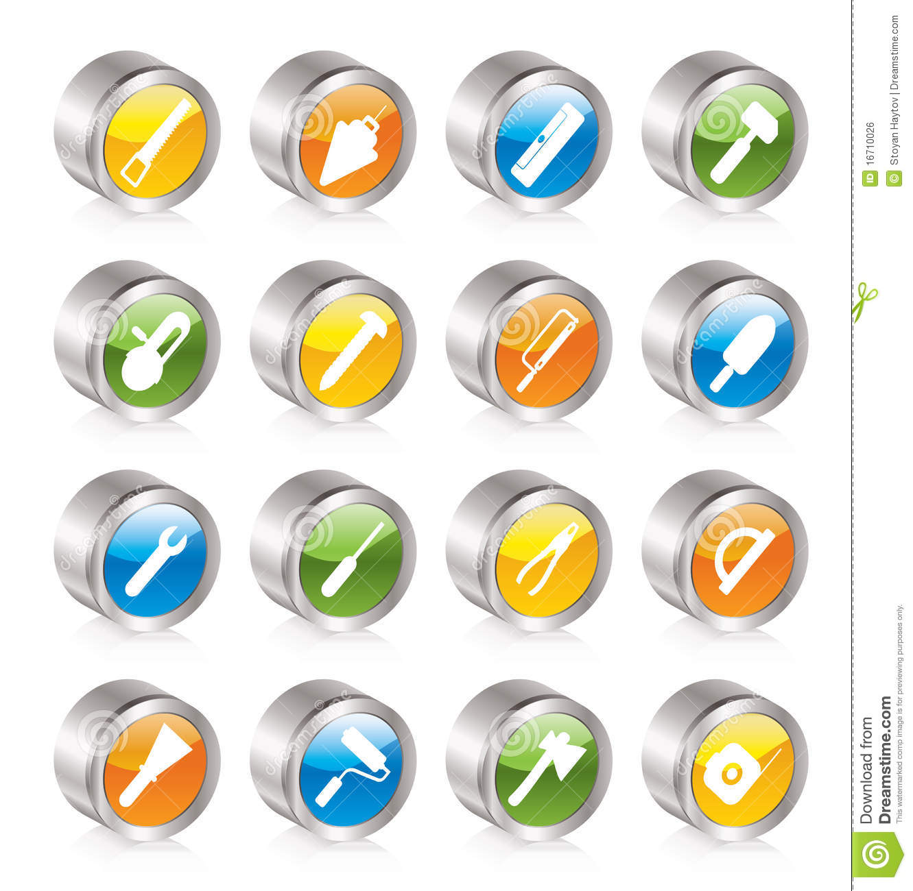 Building Construction Tools Icons