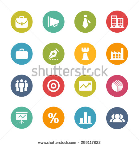 Business Icons Circle Business Icons Circle