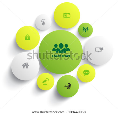 Business Icons Circle