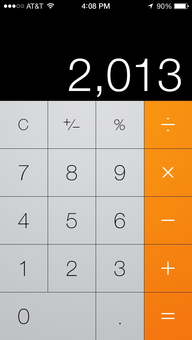 Calculator App Icon iOS 7