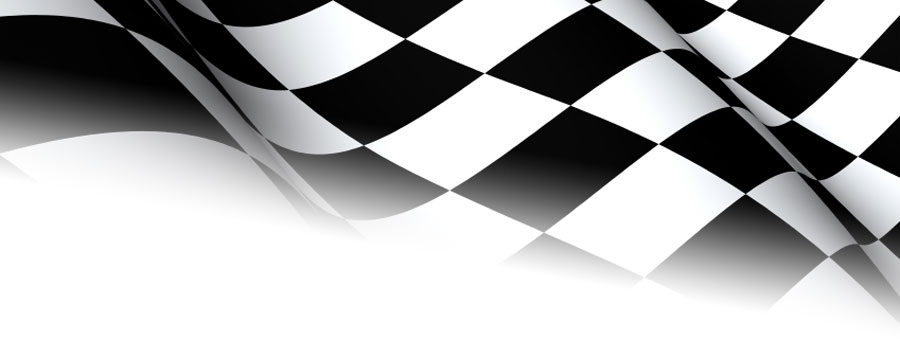 Car Logo with Checkered Flag