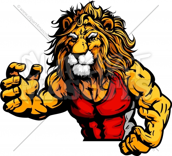 Cartoon Lion Mascot