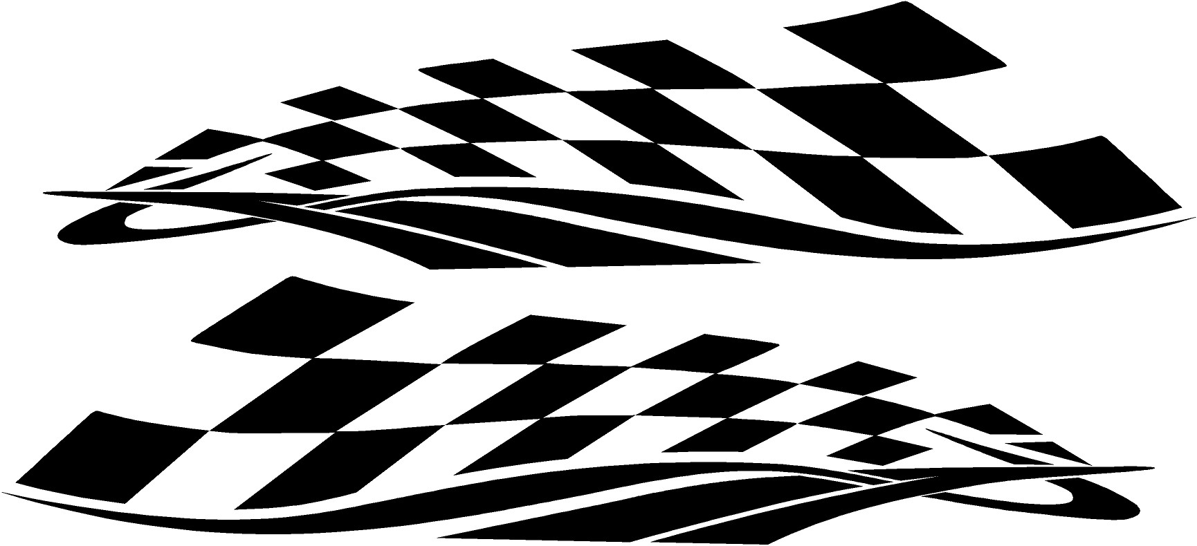 Checkered Flag Vinyl Car Graphics