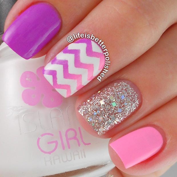 Chevron Nail Design