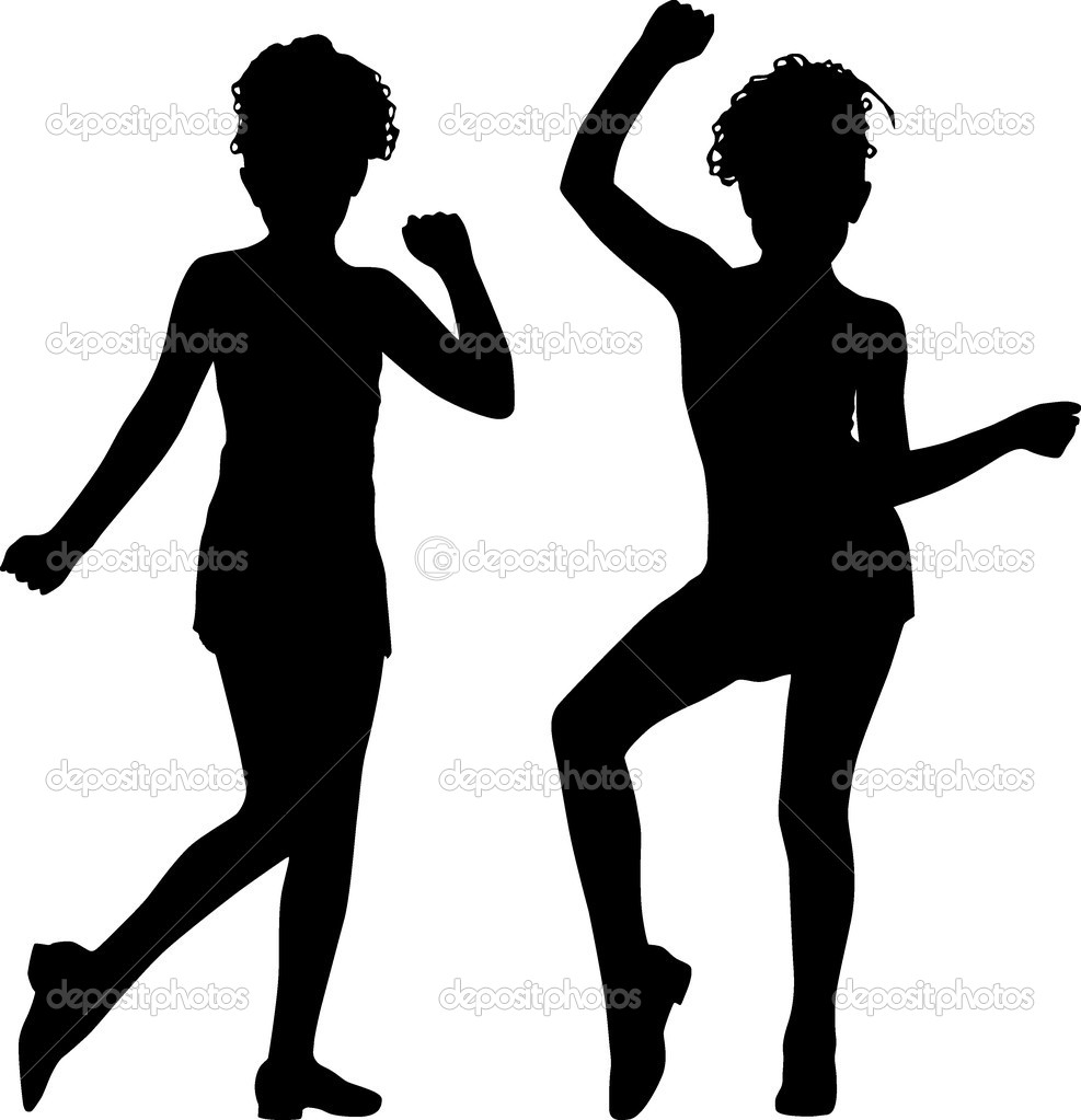 Child Dancing Silhouette