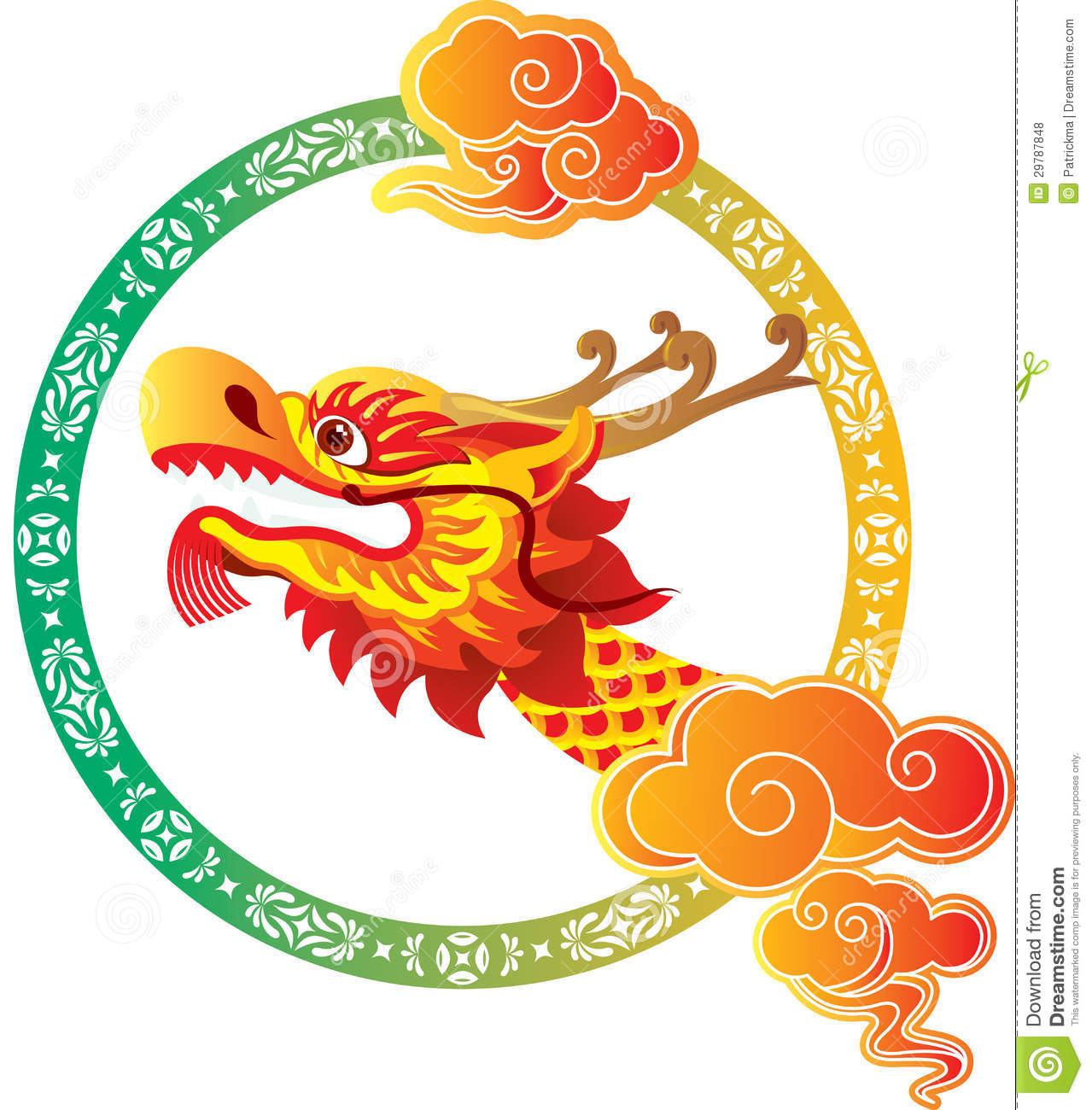 Chinese Dragon Head Clip Art