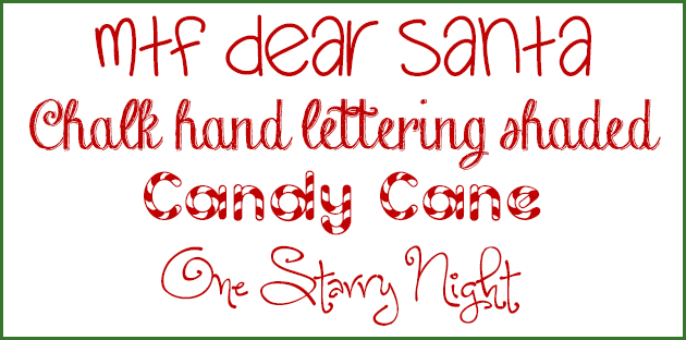 Christmas Candy Cane Font