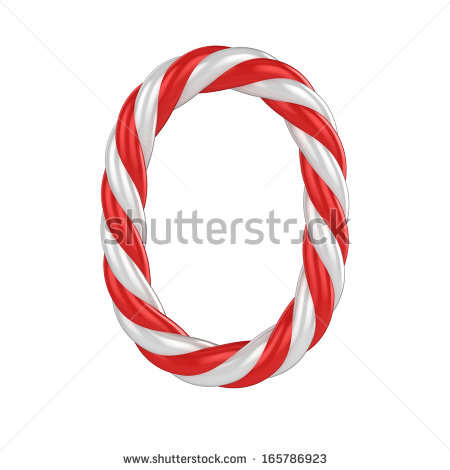 Christmas Candy Cane Numbers