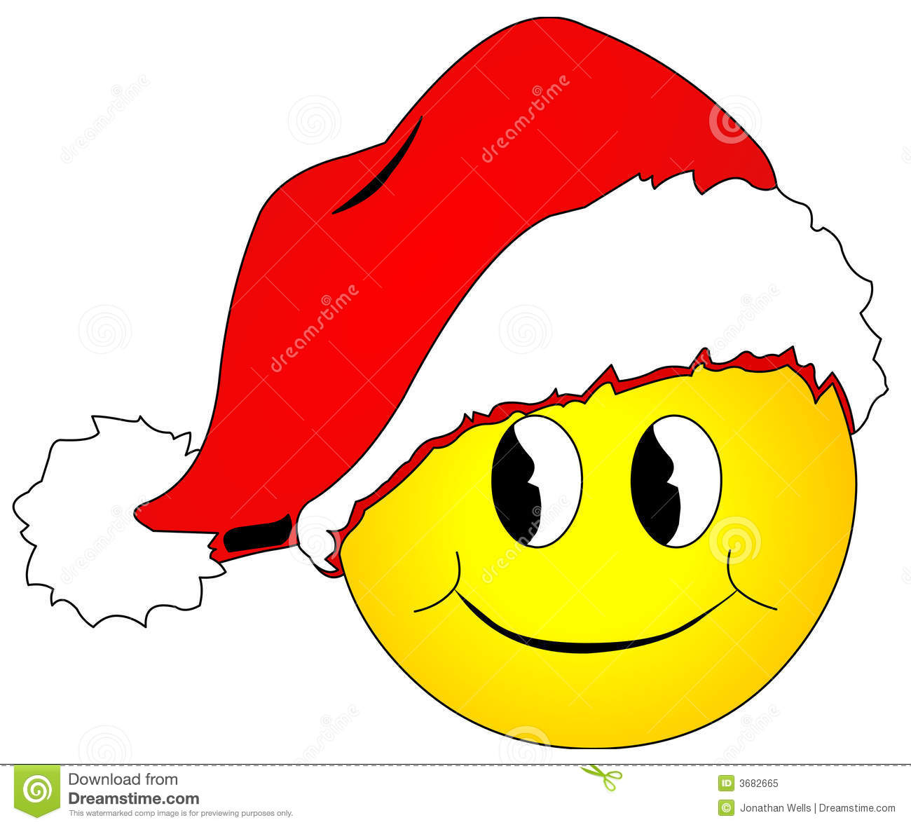 Christmas Smiley Face Clip Art