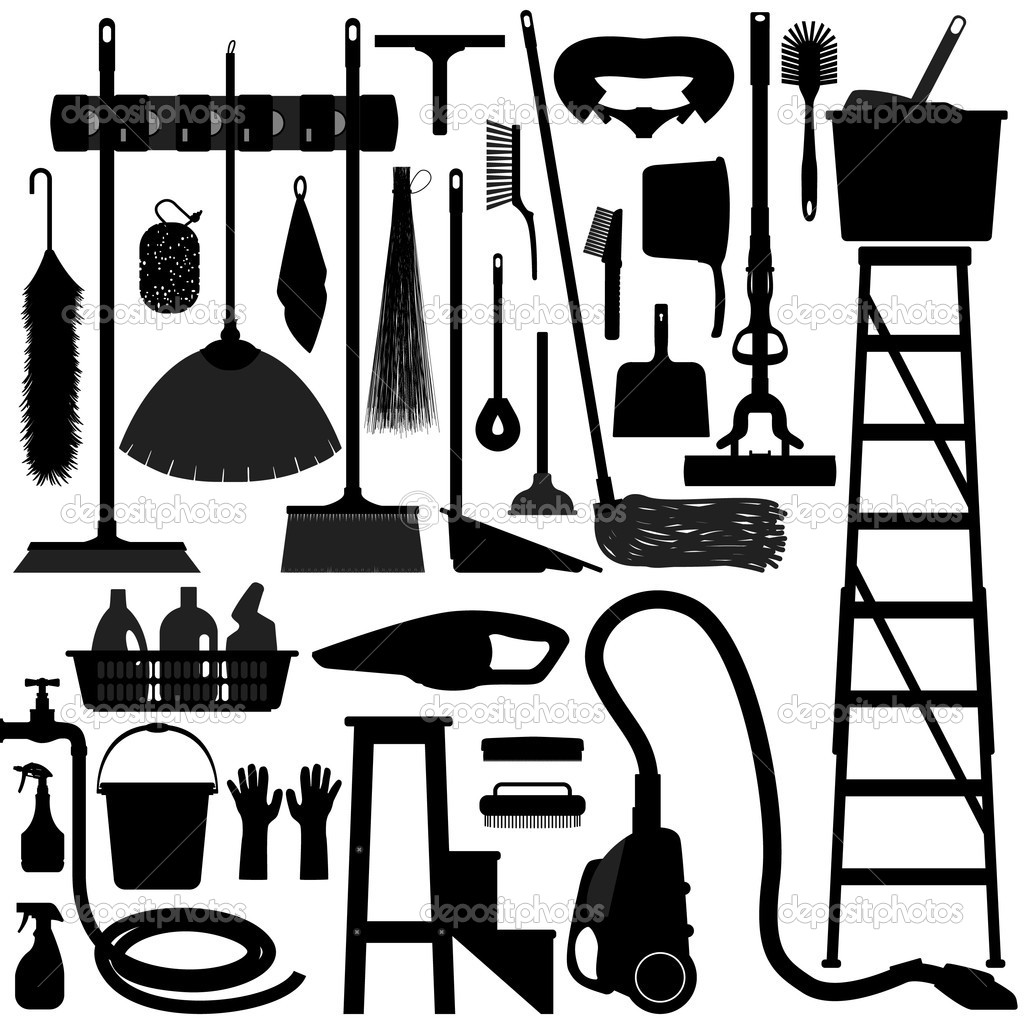 Cleaning Hospital Equipment Clip Art