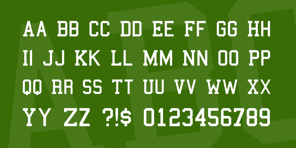 College Letter Font Free Download