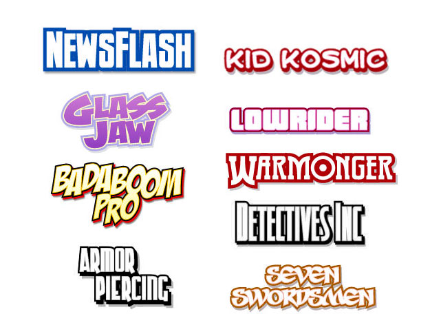 Comic Book Sound Effects Font