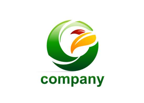 Company Logo with Leaf