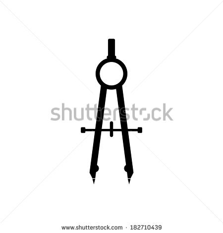 Compass Clip Art Black and White