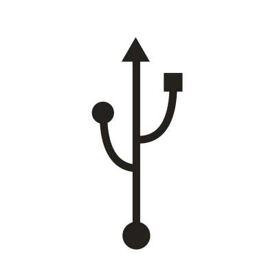 Computer USB Port Symbol