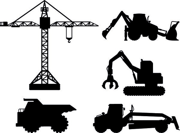 Construction Equipment Silhouette