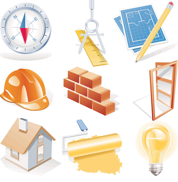 Construction Icons Vector Free