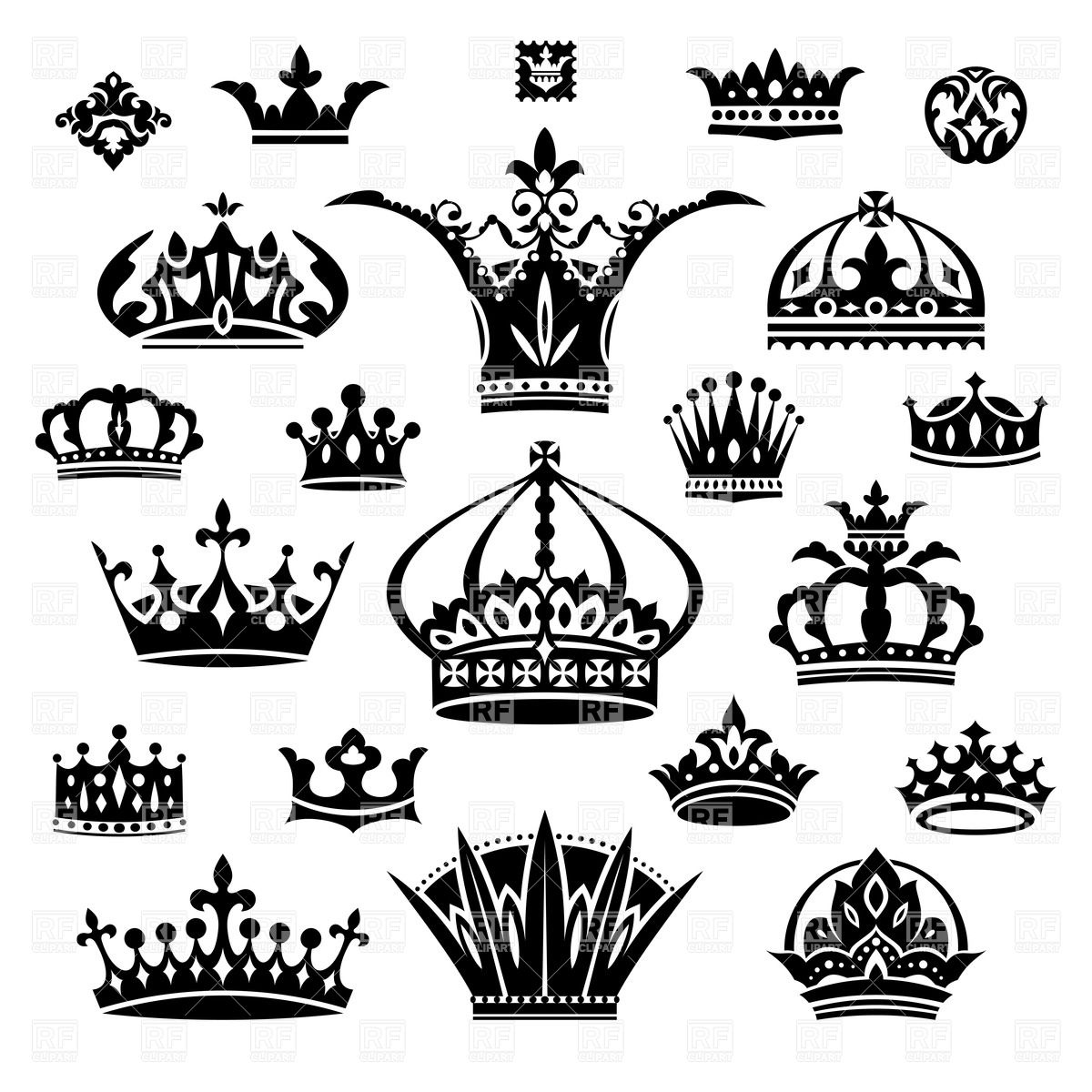 Crown Silhouette Vector Free