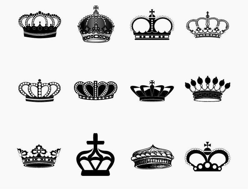 Crown Silhouette Vector