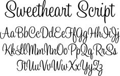 Cursive Font Alphabet