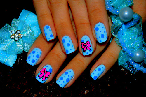 Cute Nail Designs with Blue
