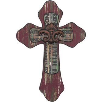 Decorative Wooden Cross Pattern