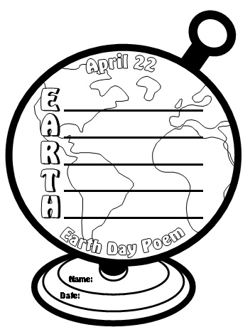 Earth Day Acrostic Poem Template