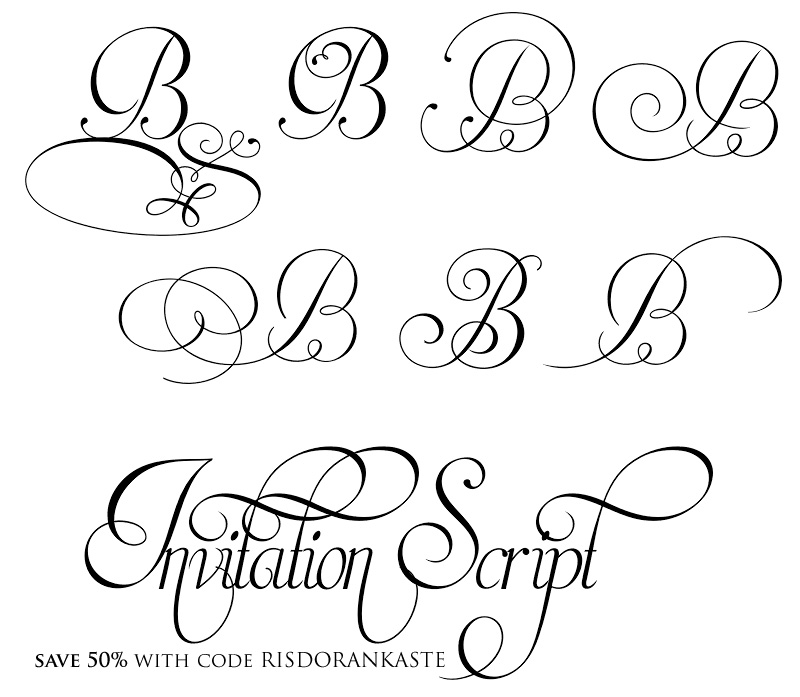 Elegant Wedding Invitation Script Fonts