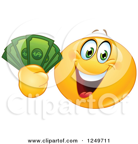 Emoticon Holding Money