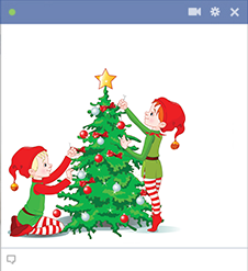 Emoticons Christmas Tree Decorating