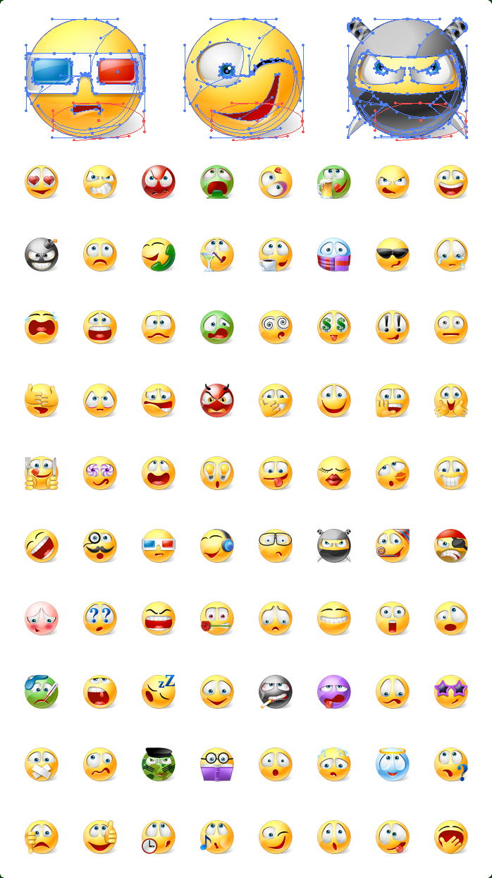 Emoticons Emotion Icon Vectors
