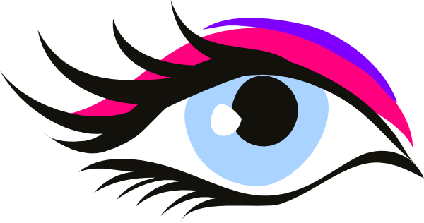 14 Eye With Eye Lashes Vector Clip Art Images