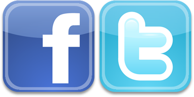 Facebook and Twitter Icons