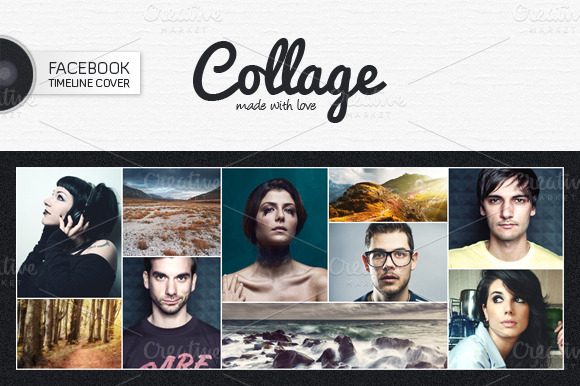 Facebook Cover Collage Template Facebook Cover Collage Template
