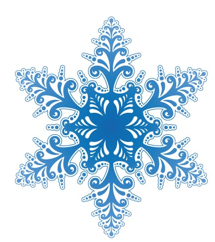 Fancy Snowflake Clip Art