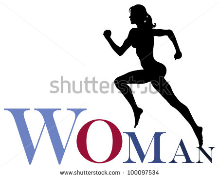 Female Runner Silhouette Woman Running