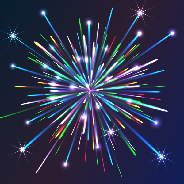 14 Vector Fireworks Tutorial Images