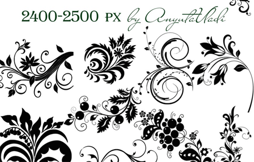 Floral Swirls Brushes Photoshop Floral Swirls Brushes Photoshop
