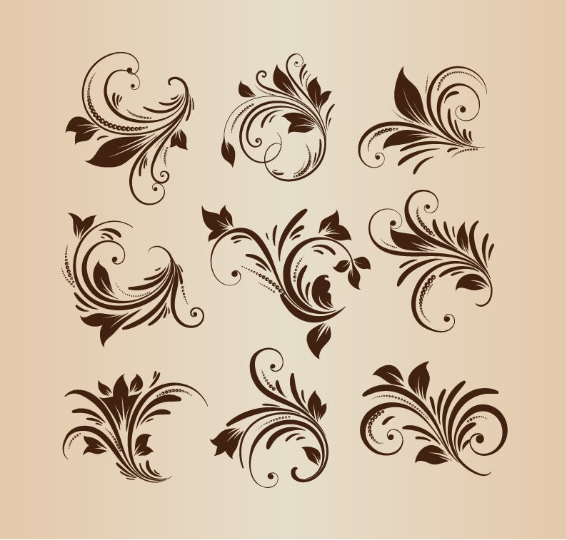 Floral Vector Design Elements