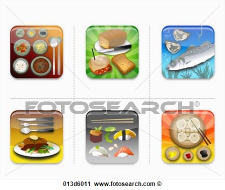 Foods That Start with D Clip Art