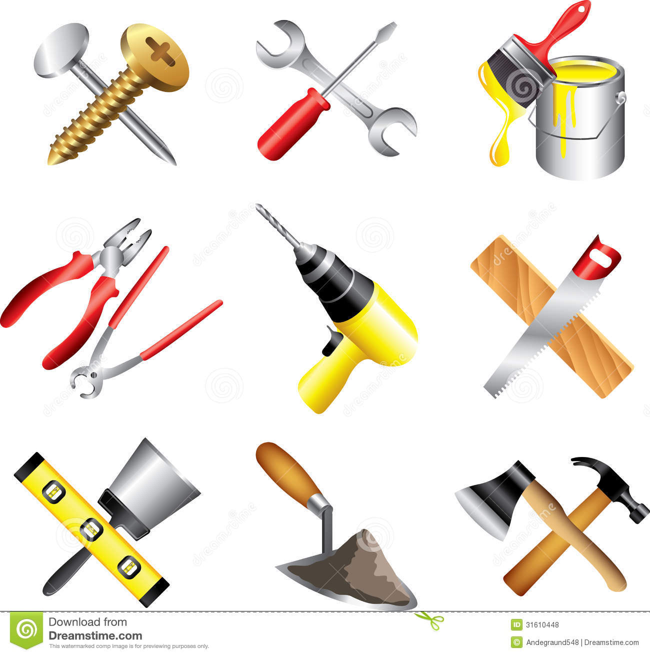 Free Clip Art Construction Tools