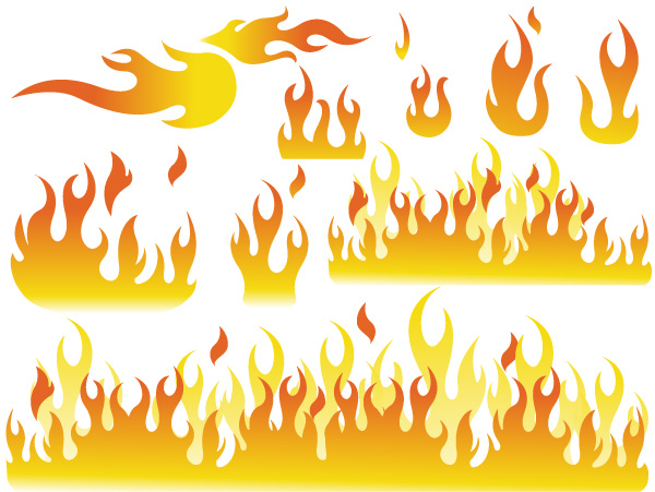 Free Clip Art Flames Frames